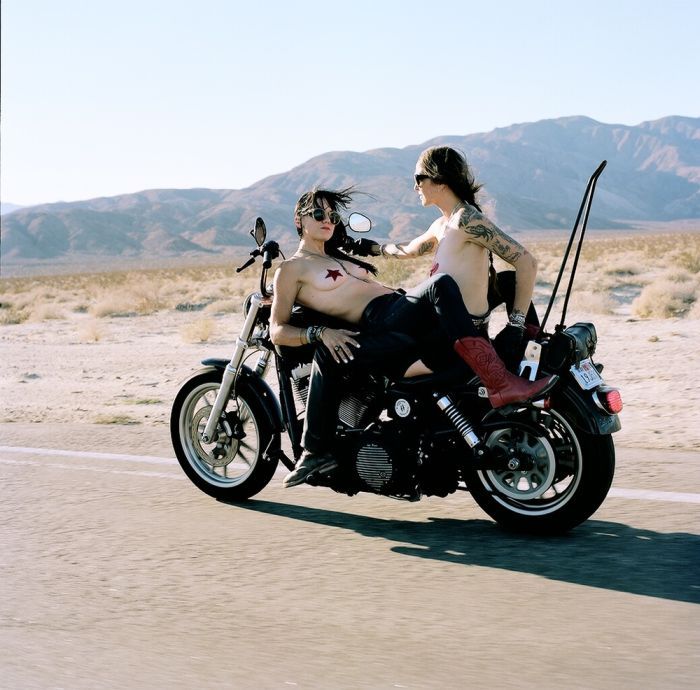 Girls on a motorcycle in Banjarmasin